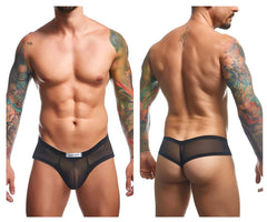 JUSTIN+SIMON XSJ22 Cheek Briefs Color Black Mesh