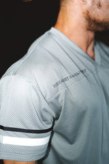 Maillot à col en V Jed North Warrior pour homme - Gris