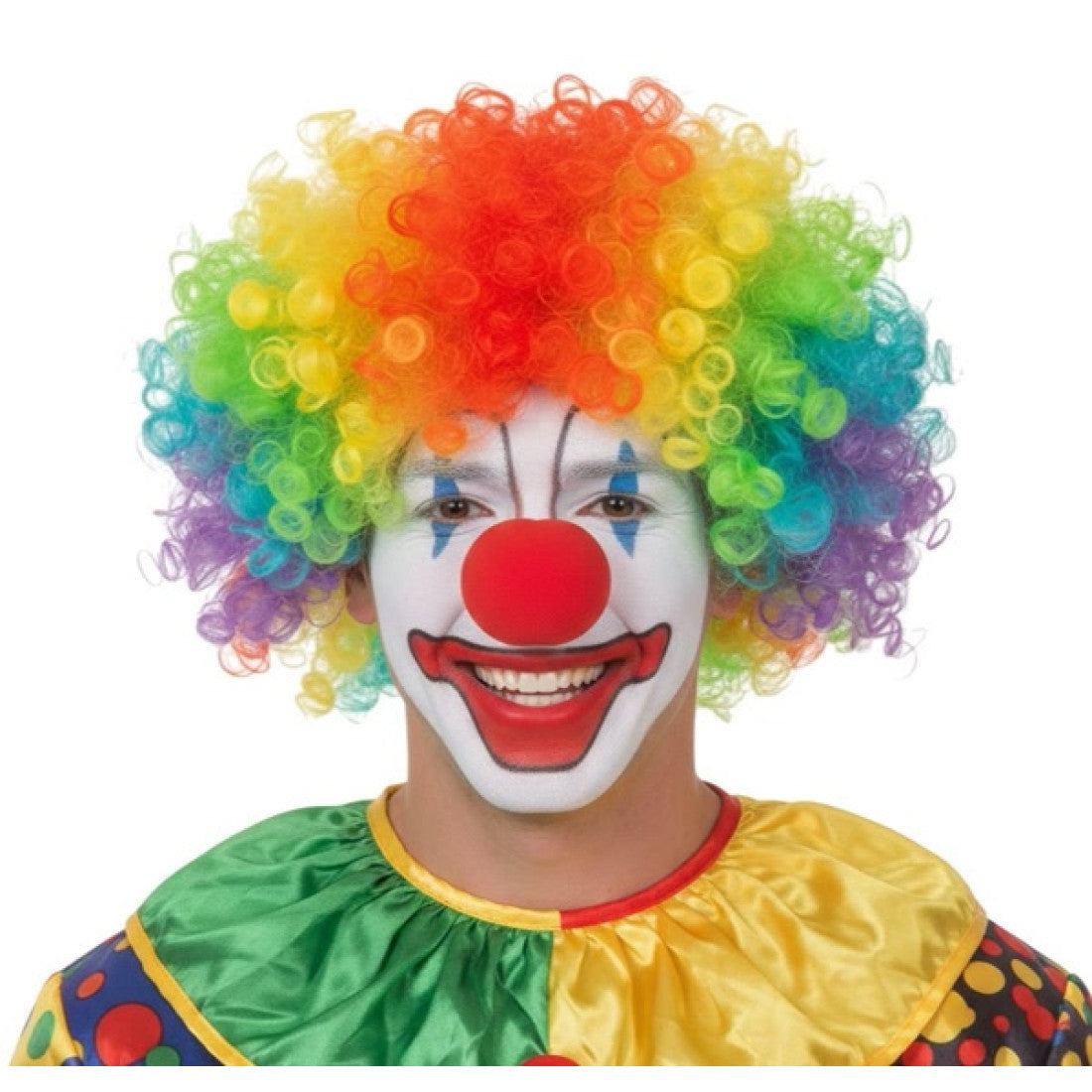 Perruque de clown arc-en-ciel KBW Global - Arc-en-ciel