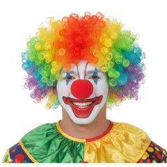 Perruque de clown arc-en-ciel KBW Global - Arc-en-ciel