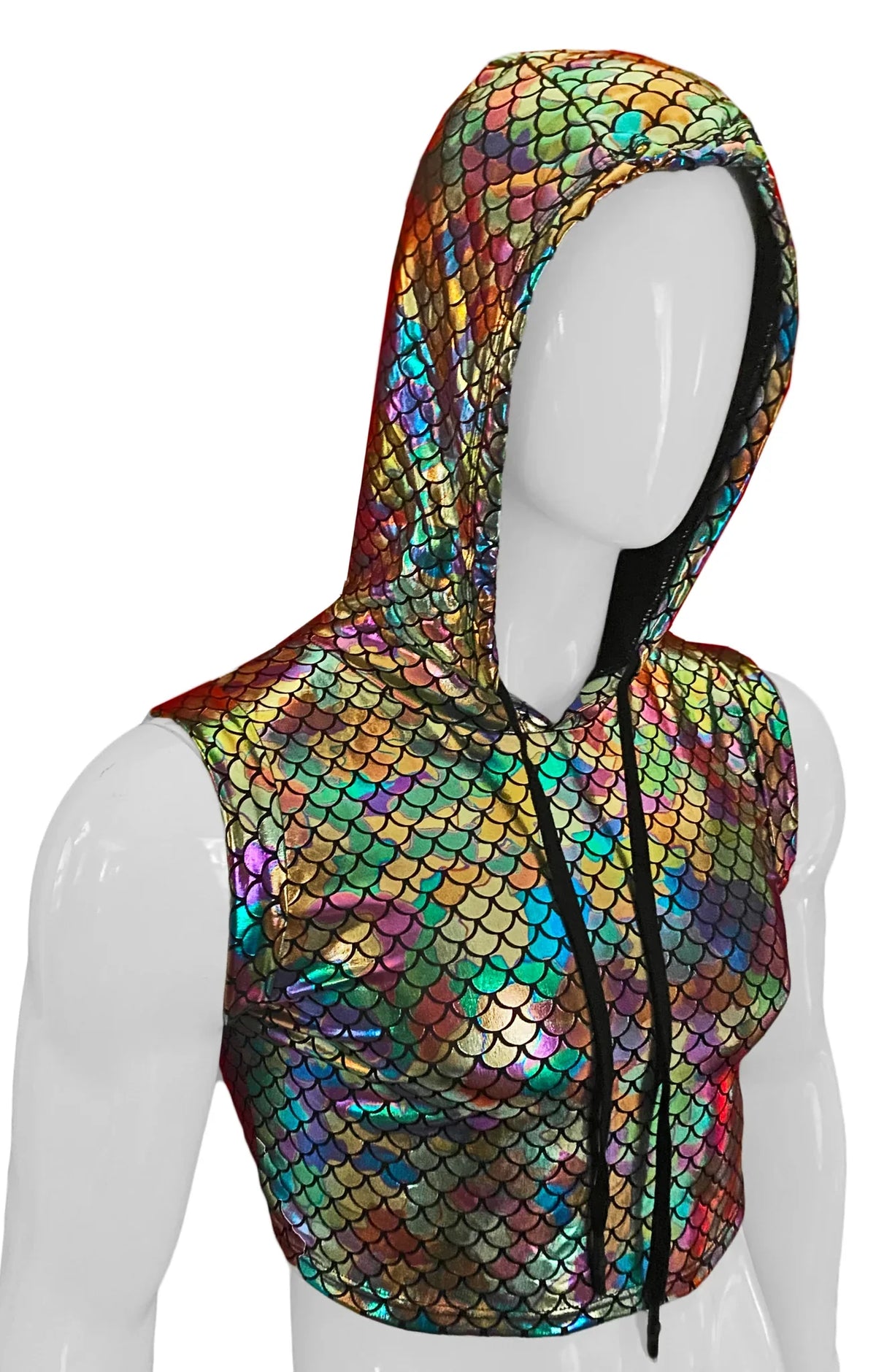 MERMAN HOODED CROP TANK