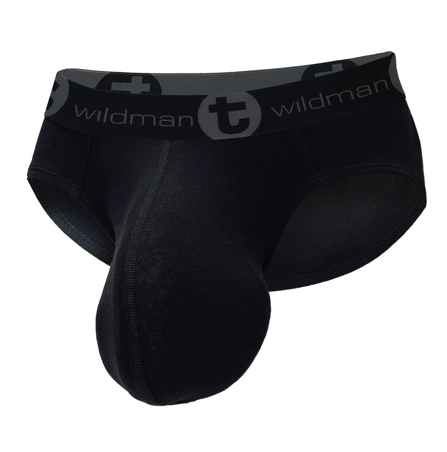 WildmanT Baumwoll-Monster-Cock-Slip Schwarz