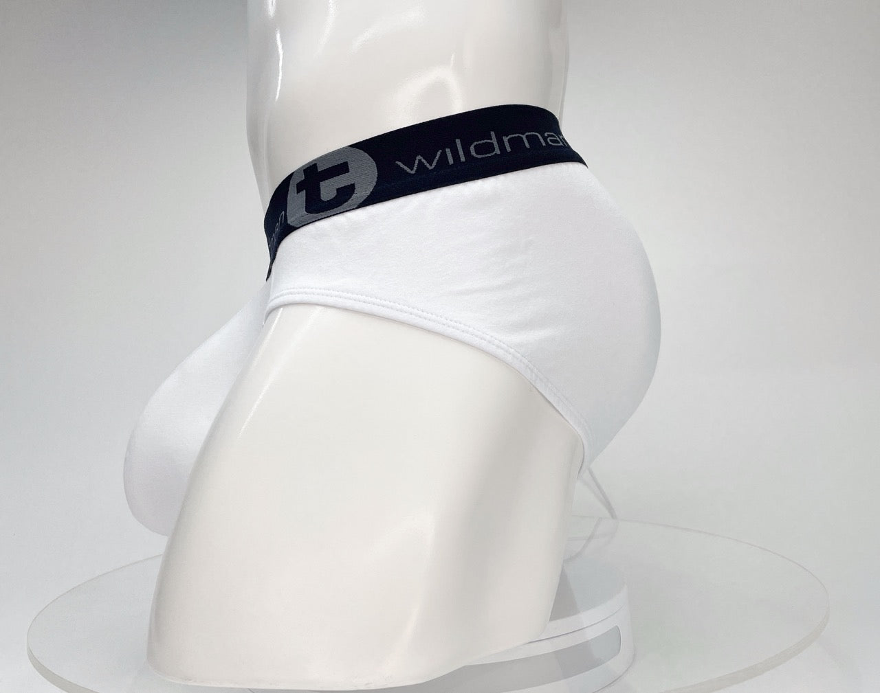 WildmanT Cotton Monster Cock Brief White