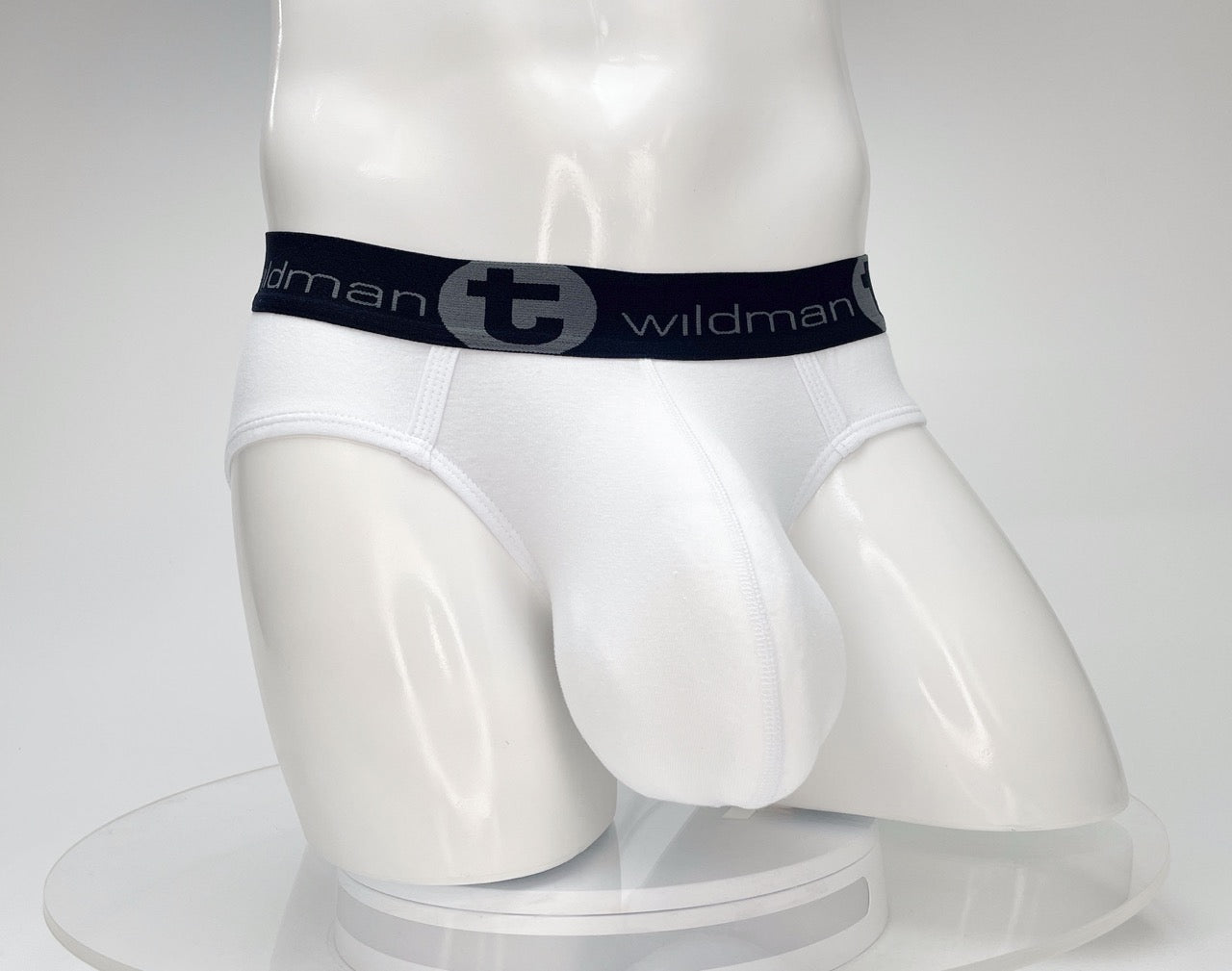 WildmanT Cotton Monster Cock Brief White