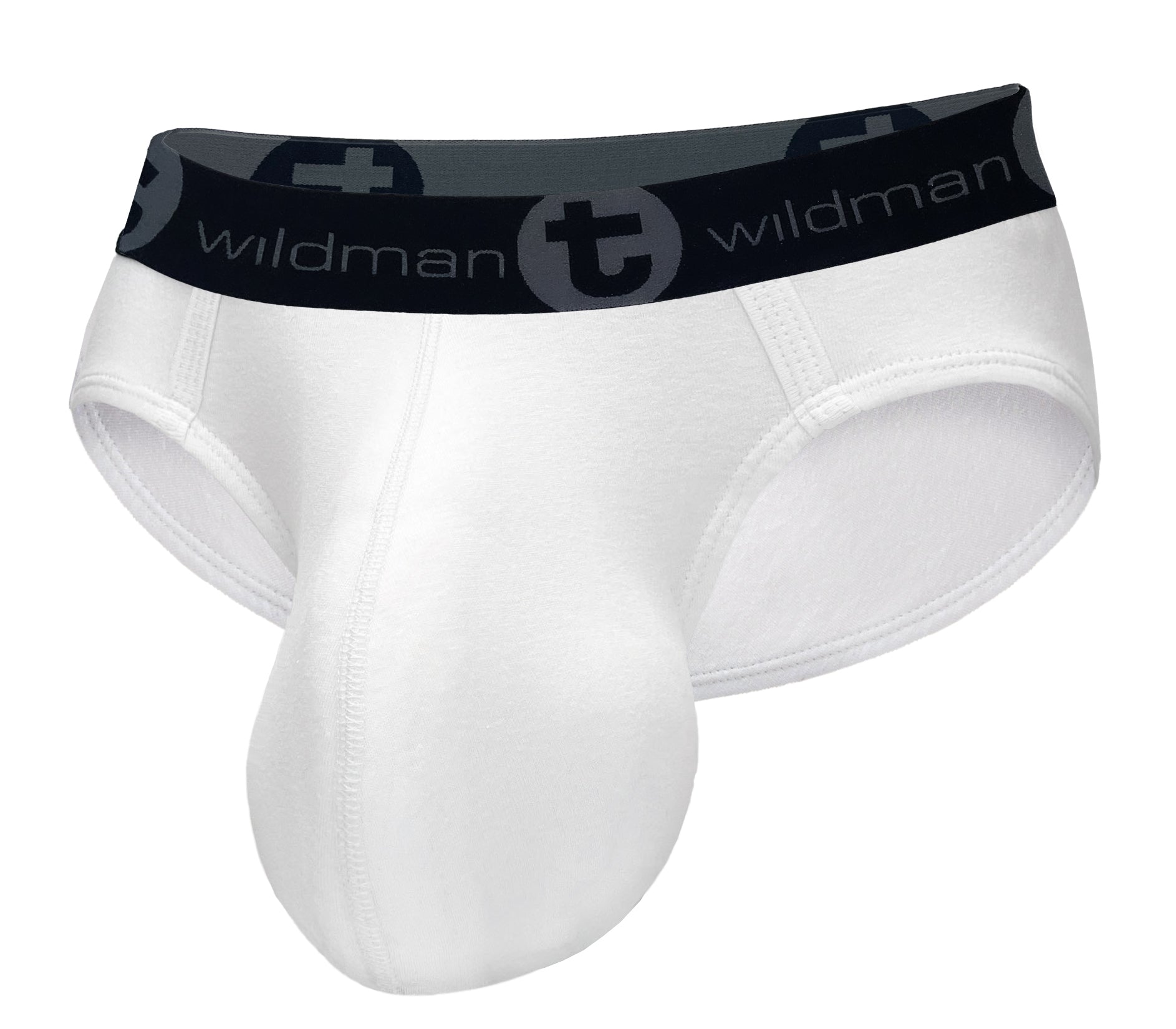 WildmanT Cotton Monster Cock Brief White