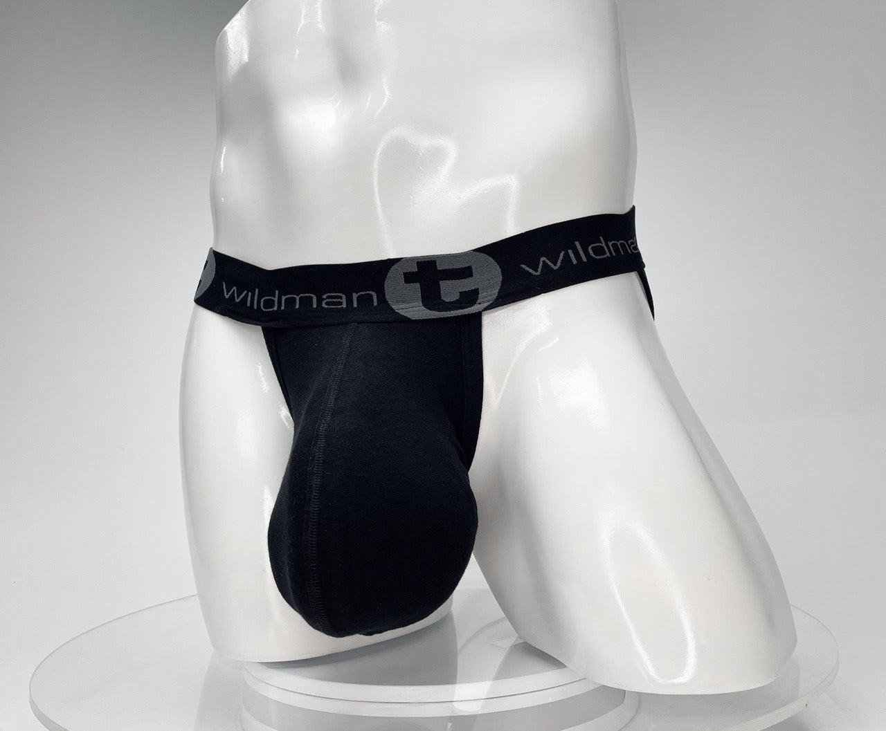 WildmanT Cotton Monster Cock Jockstrap Black