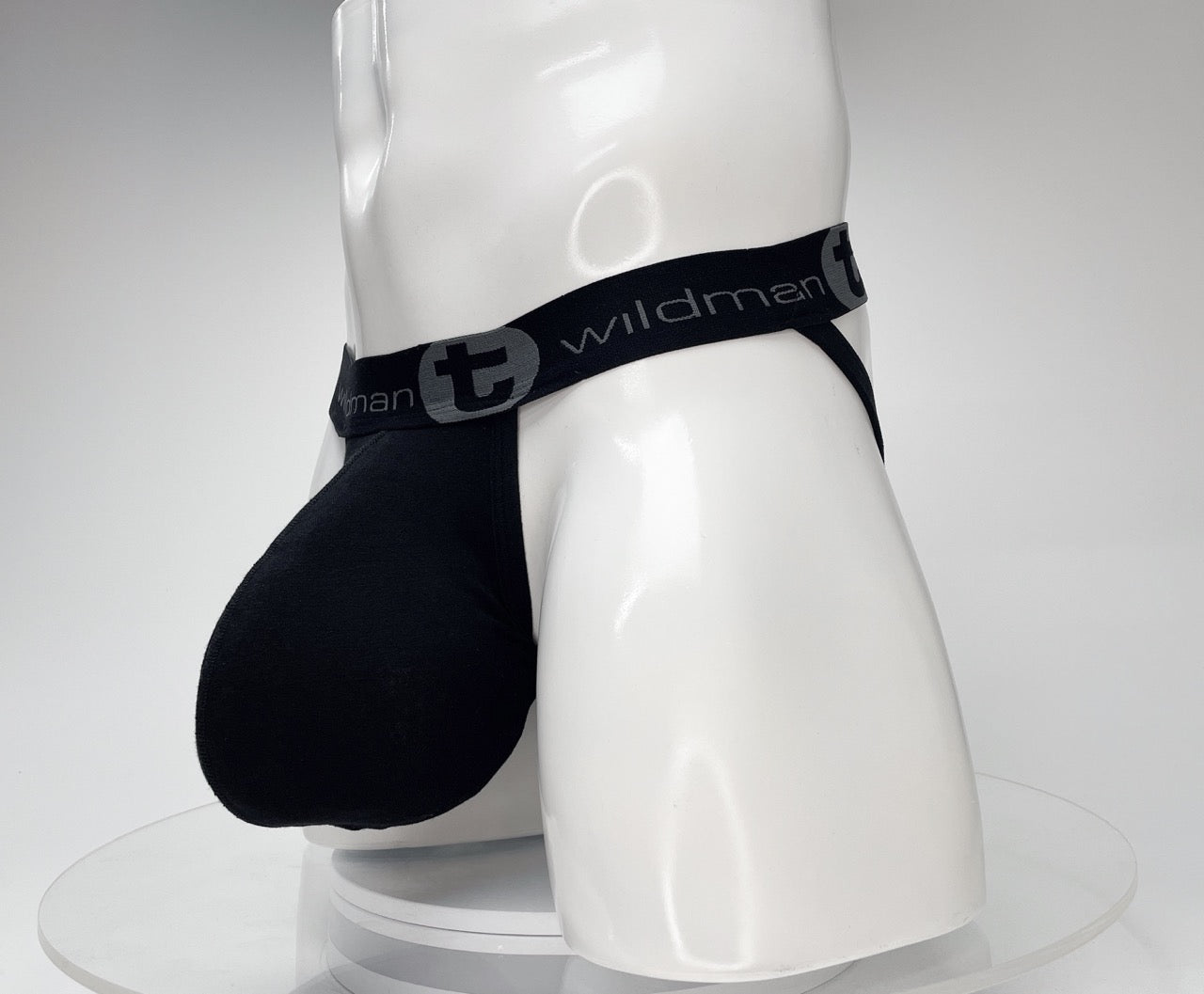 WildmanT Cotton Monster Cock Jockstrap Black