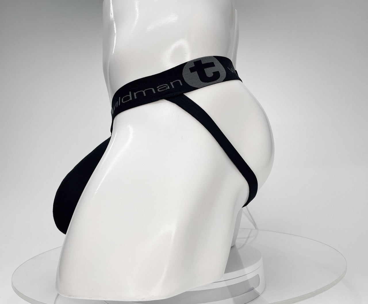 WildmanT Cotton Monster Cock Jockstrap Black