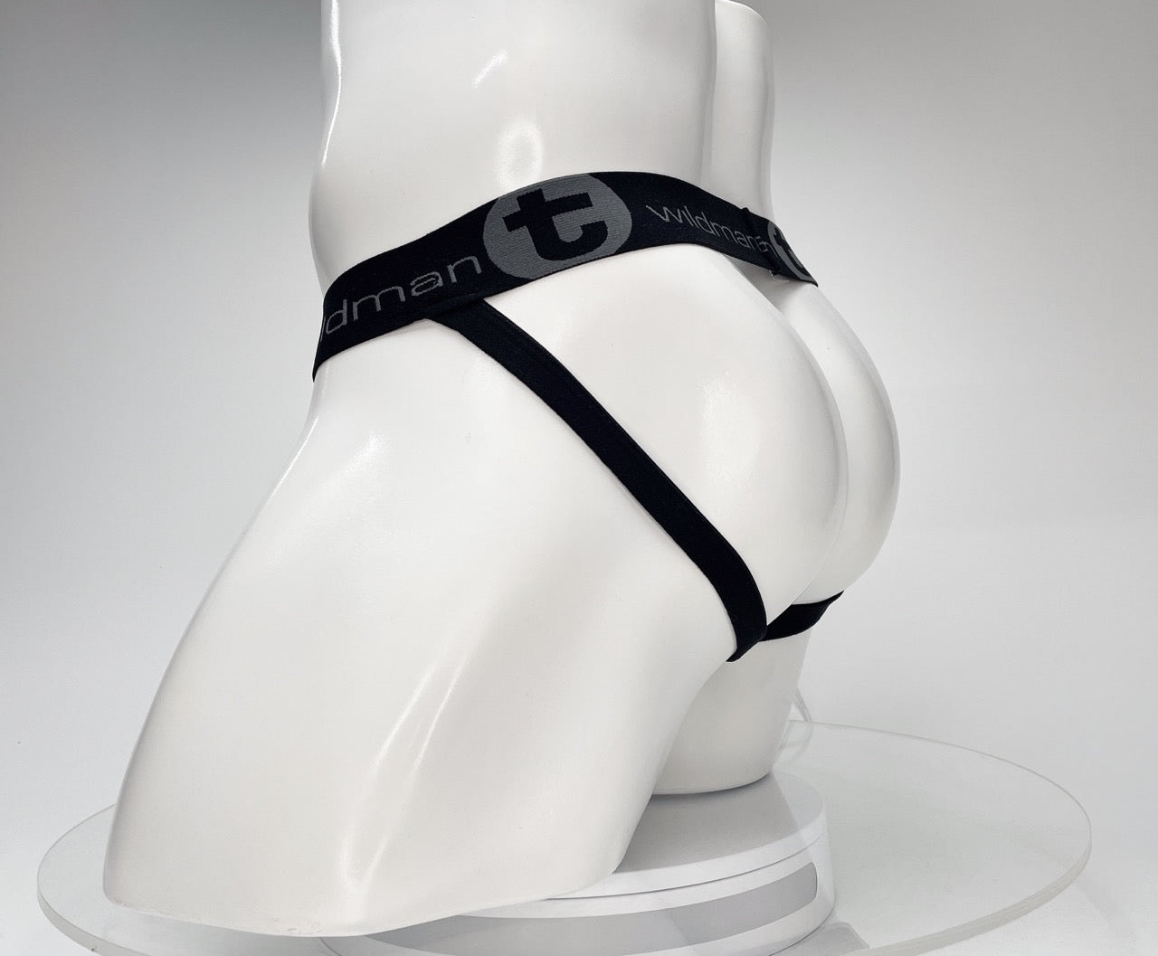 WildmanT Cotton Monster Cock Jockstrap Black