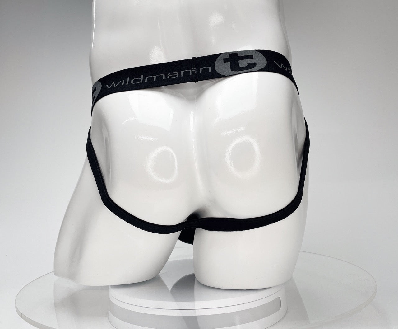 WildmanT Cotton Monster Cock Jockstrap Black