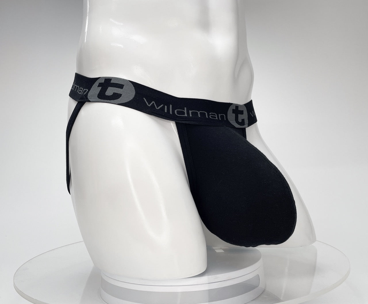 WildmanT Cotton Monster Cock Jockstrap Black