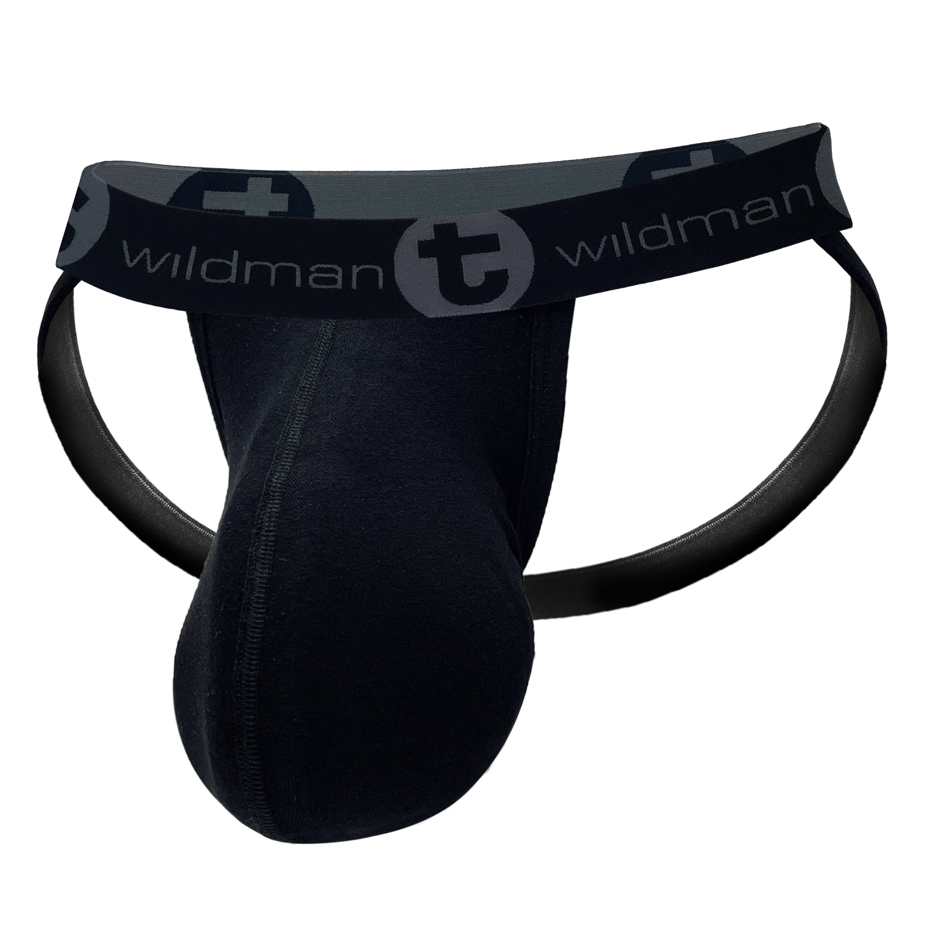 WildmanT Cotton Monster Cock Jockstrap Black