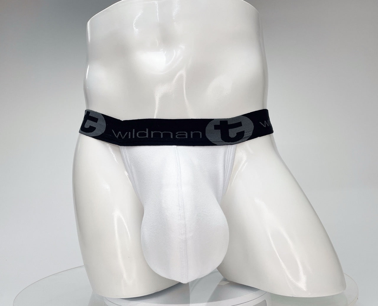 WildmanT Cotton Monster Cock Jockstrap White