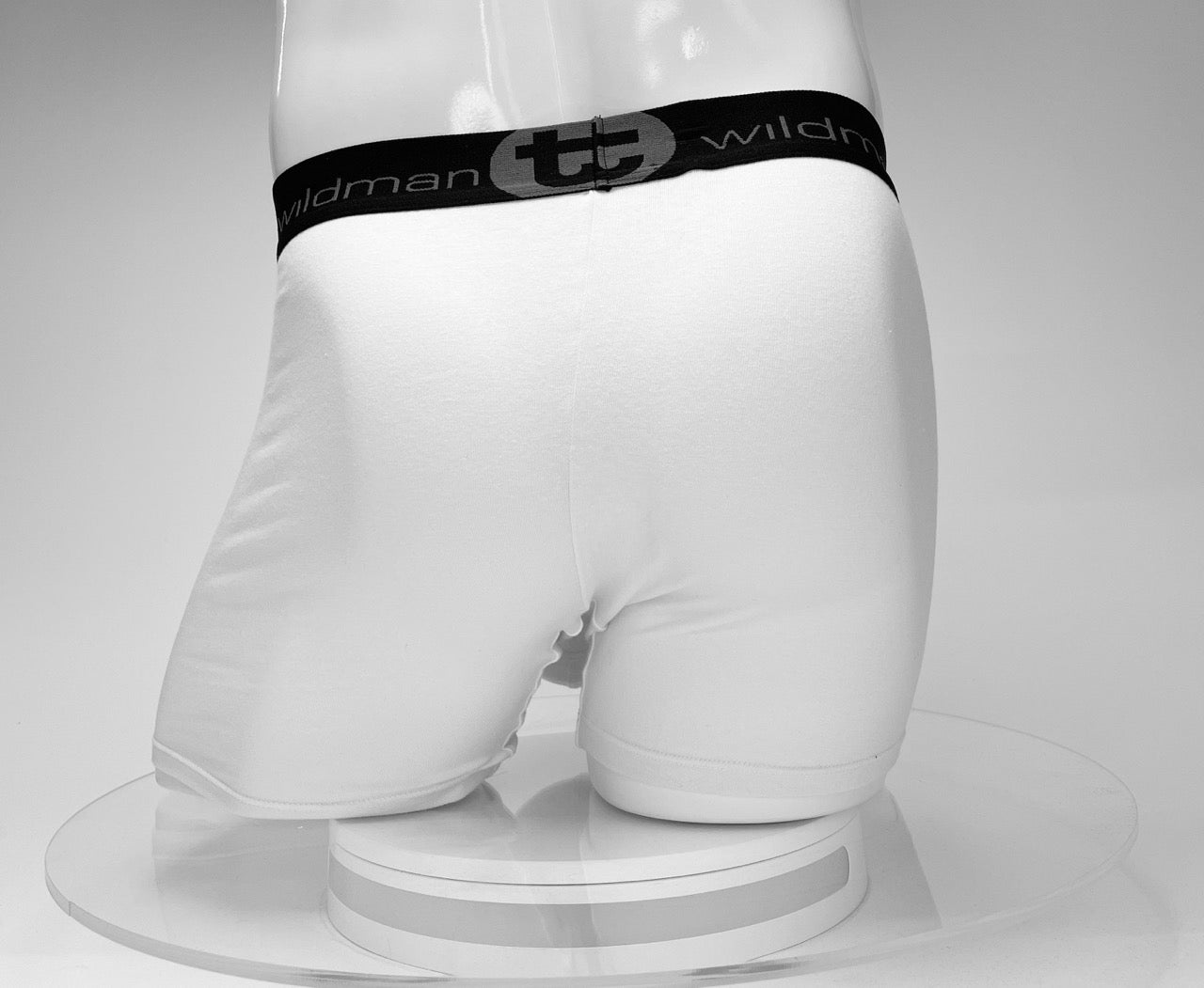 WildmanT Cotton Monster Cock 5" Inseam Boxer Brief White