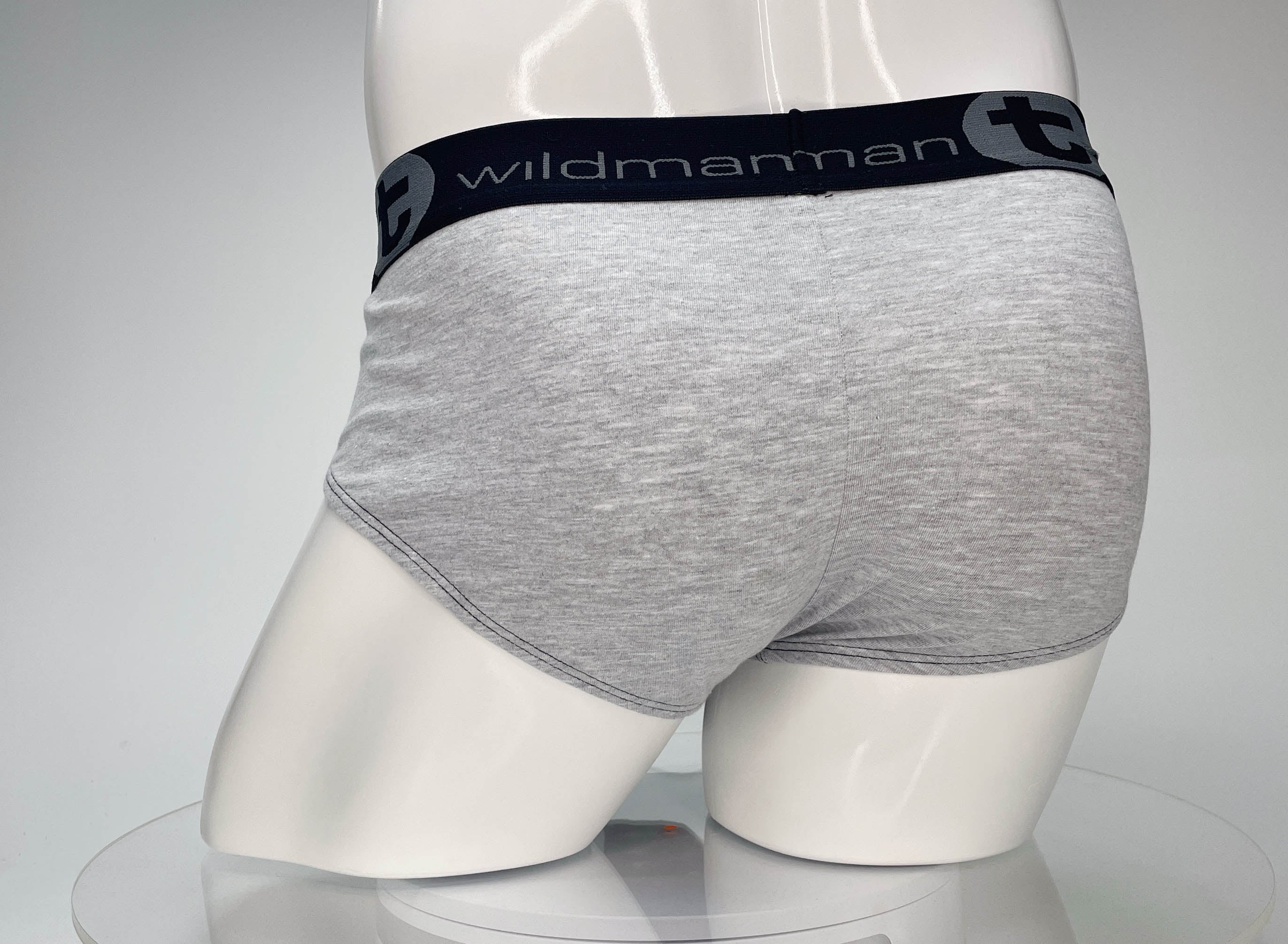 WildmanT Cotton Monster Cock Brief Black and Gray