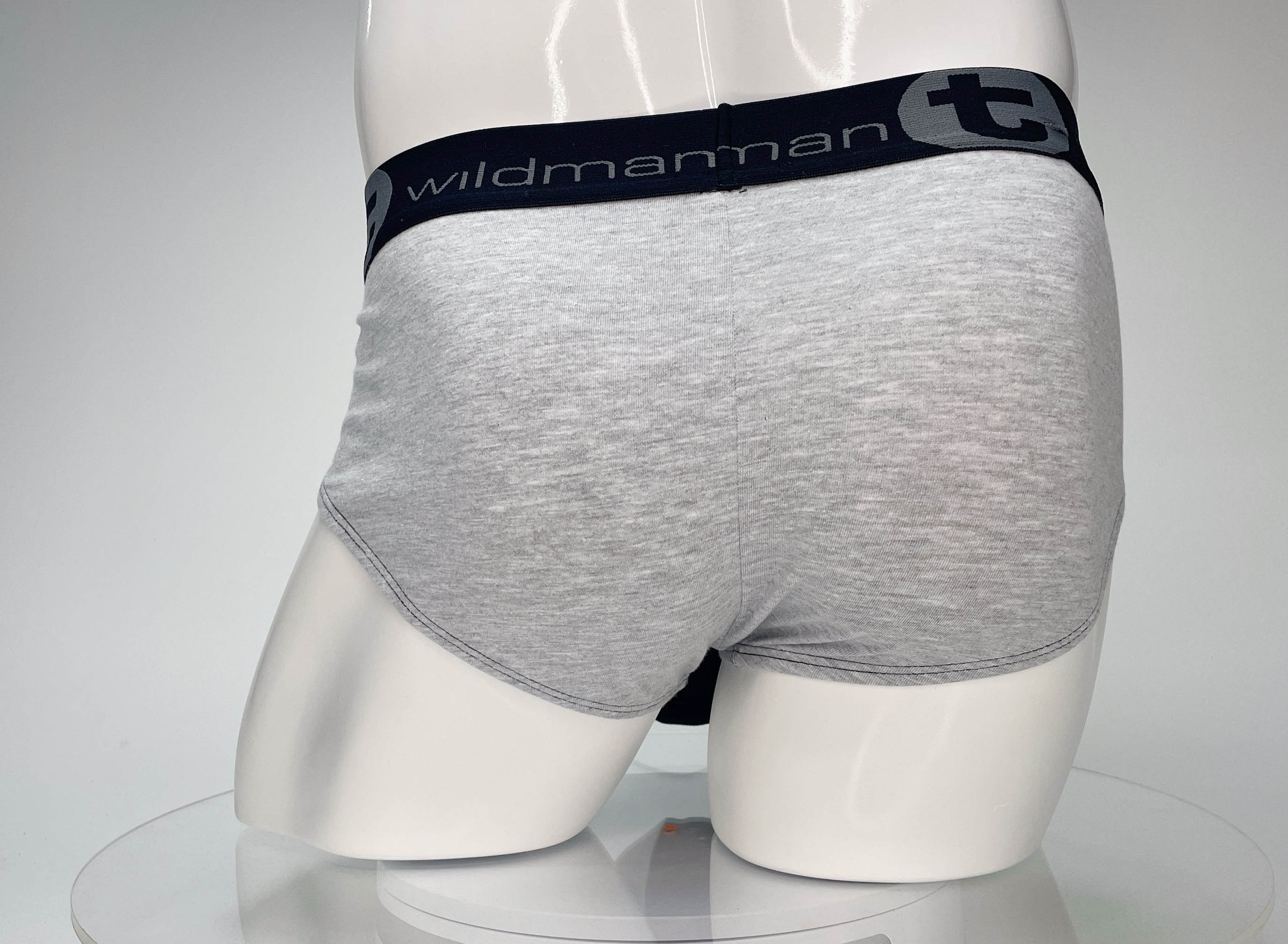 WildmanT Cotton Monster Cock Brief Black and Gray