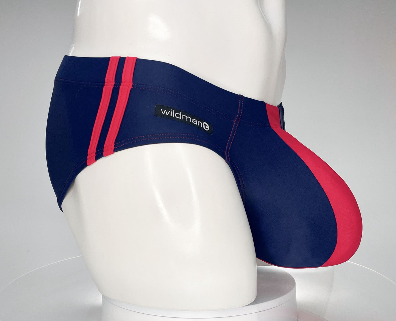 WildmanT Monster Cock Swim Brief Navy/Red