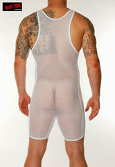 Go Softwear 4208 Men's Chain Link Mesh Singlet - White