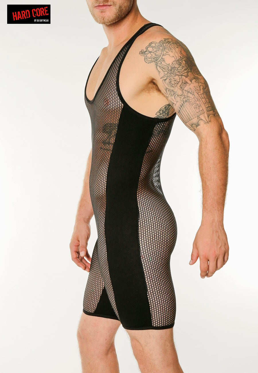 Go Softwear 4208 Men's Chain Link Mesh Singlet - Black