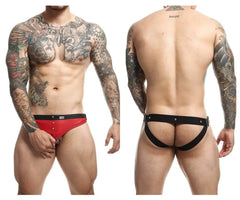 MaleBasics Men's Underwear DMBL01 DNGEON Cockring Jockstrap Color Red
