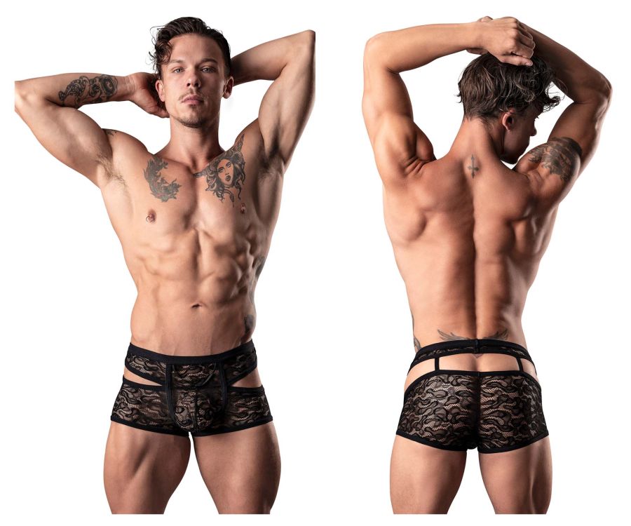 Male Power 126-289 Lucifer Cut Out Short Farbe Schwarz