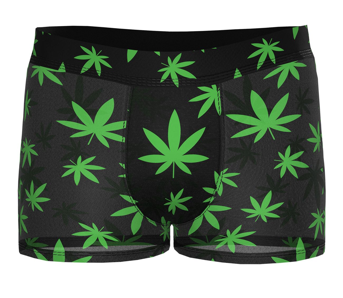 Male Power 145-294 Hazy Dayz Pouch Short Color Pot Leaf