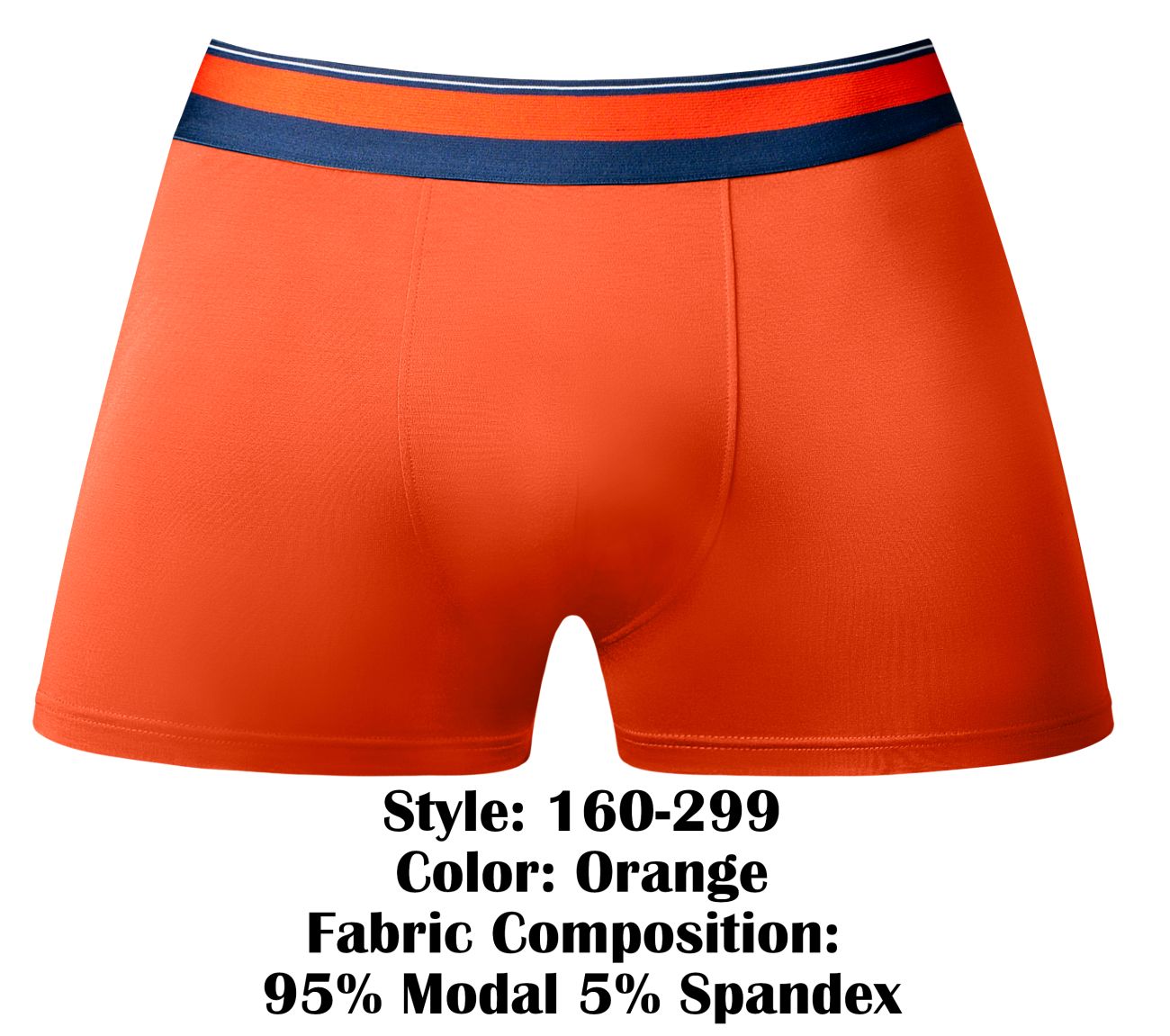 Male Power 160-299 Soo Cumfy Boxer Brief Color Orange