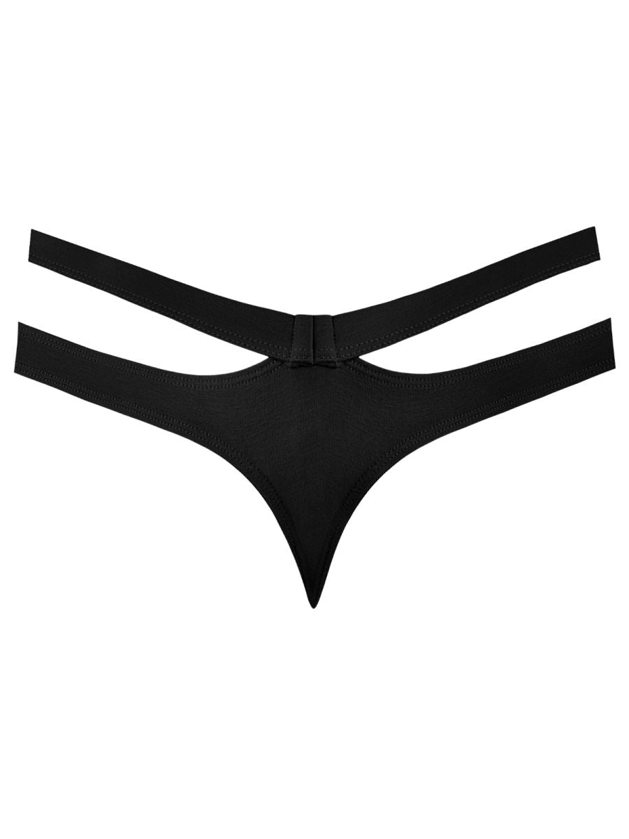 Male Power 237-308 Eco Cozy Cutout Thong Farbe Schwarz