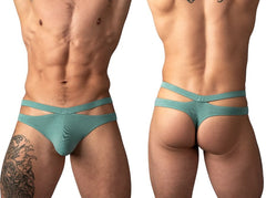 Male Power 237-308 Eco Cozy Cutout Thong Color Green