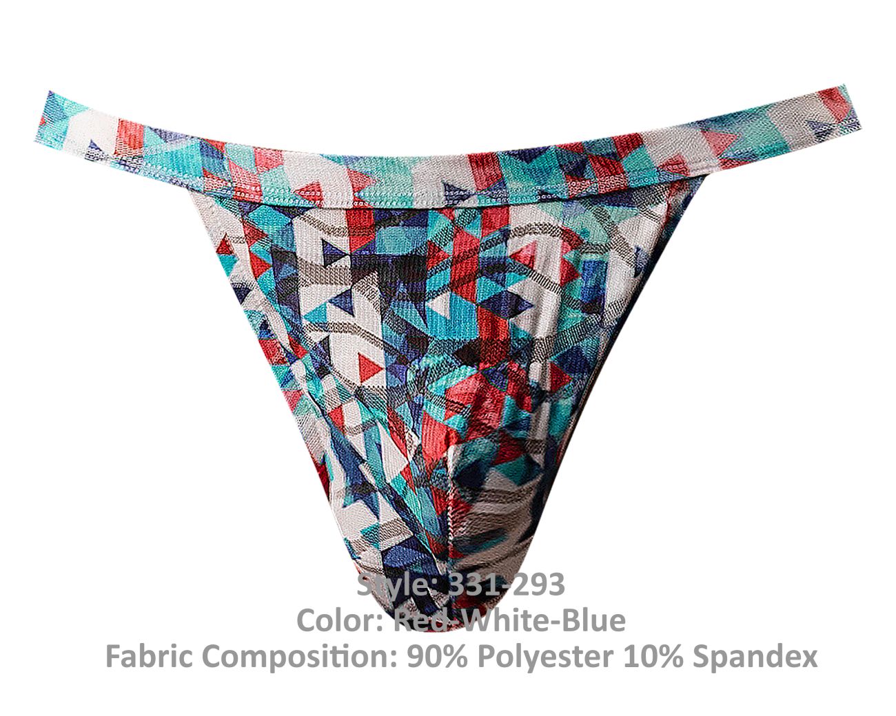 Male Power 331-293 Your Lace Or Mine Jock Farbe Rot-Weiß-Blau