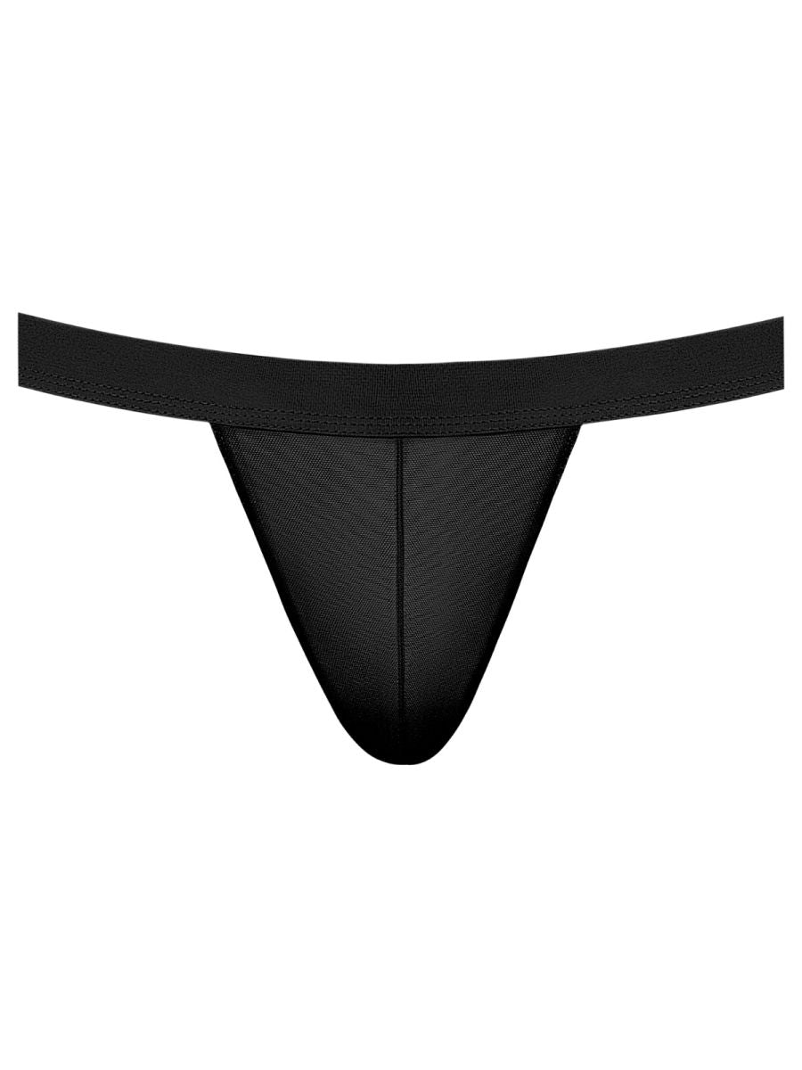 Male Power 352-307 Mesh 2 Strappy Ring Jockstrap, Farbe Schwarz