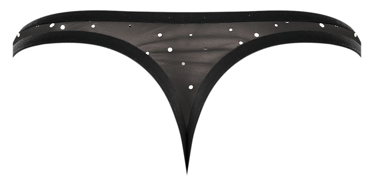 Male Power 407-288 Show Stopper Tanga Farbe Silber Mesh Dot