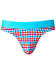 Male Power 412-306 So Comfy Gingham Tanga in Vichykarom Farbe Vichykarom