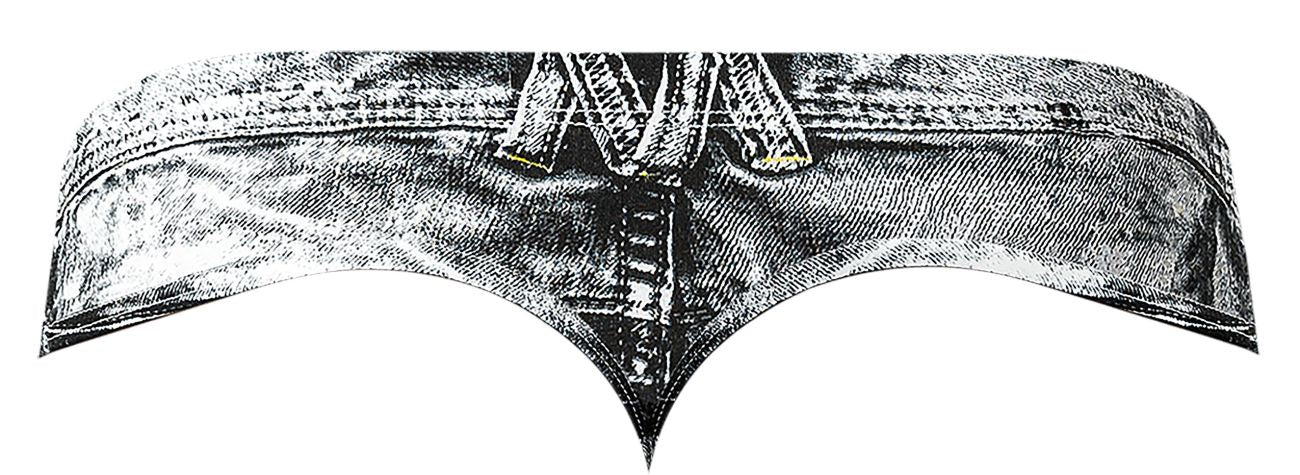 String en denim sale Male Power 440-286 Couleur Denim Print