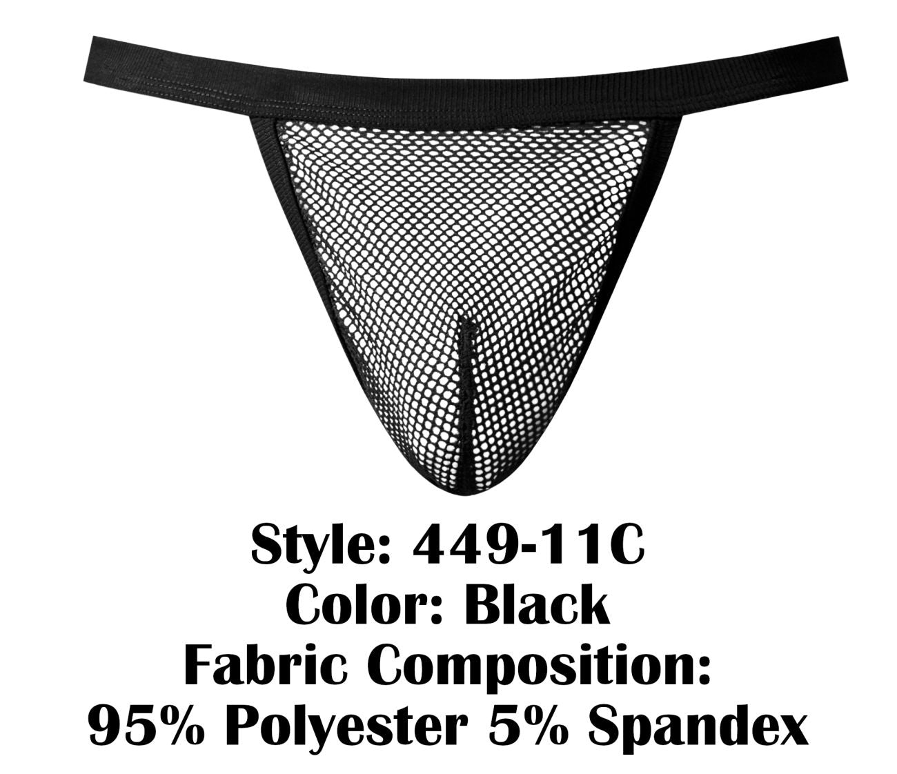 String résille Male Power 449-11C, couleur noire