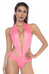 Mapale 2788 Bodysuit Color Wet Look Pink