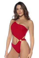 Maillot de bain une pièce Mapale 67112, couleur rouge