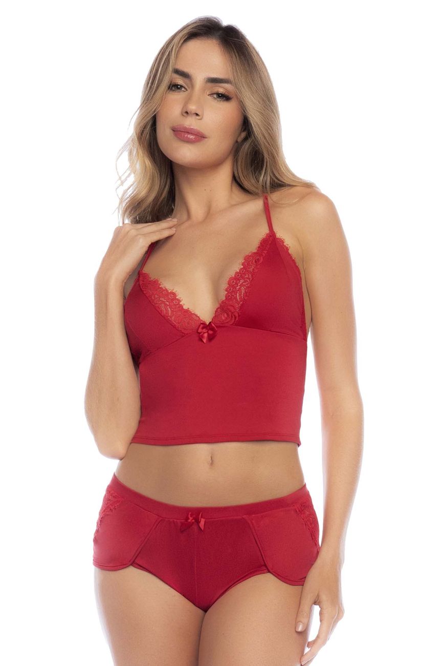 Mapale 7593 Two Piece Pajama Set Color Red