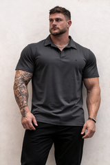 Jed North Men's Fast-Dry Polo T-Shirt - Dark Gray