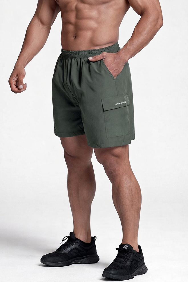 Jed North Men's Trek 4.5" Cargo Shorts - Dark Olive