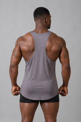 Jed North Herren Classic Bodybuilding Racerback Stringer - Stahlgrau
