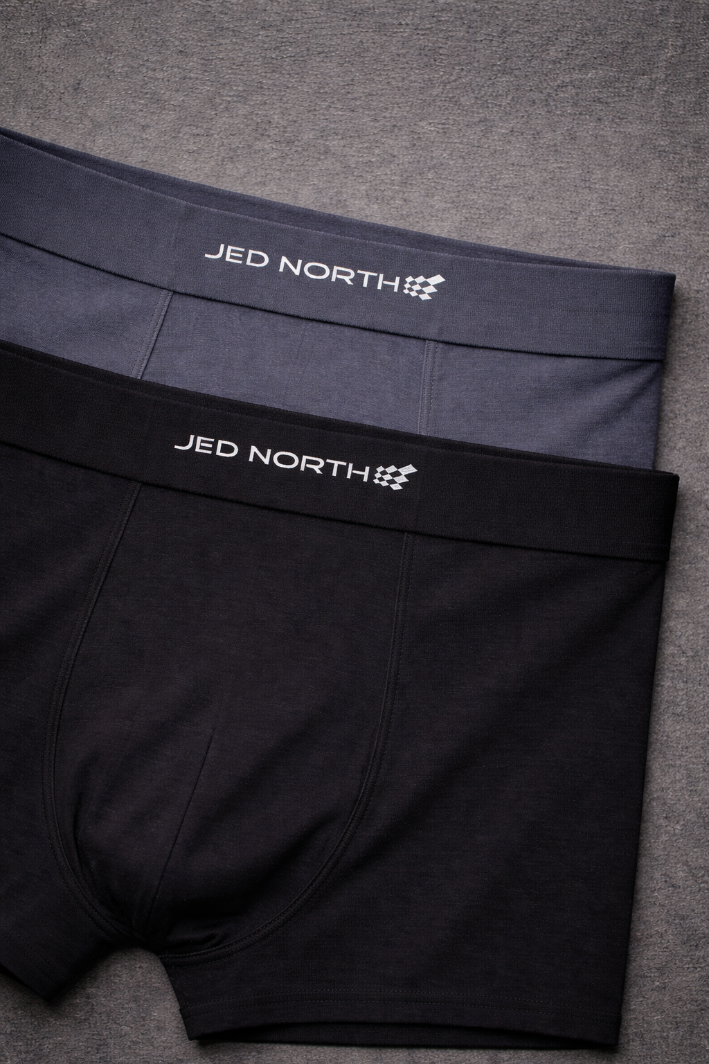 Jed North Men's Men's Performance Briefs 2-Pack - Black & Gray