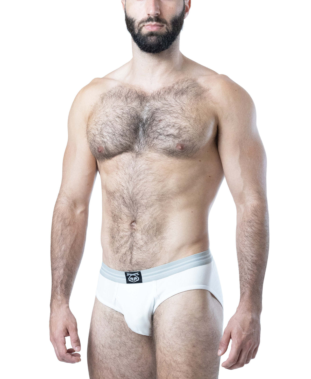 Nasty Pig Herren-Body Shop Y-Front Slip - Weiß
