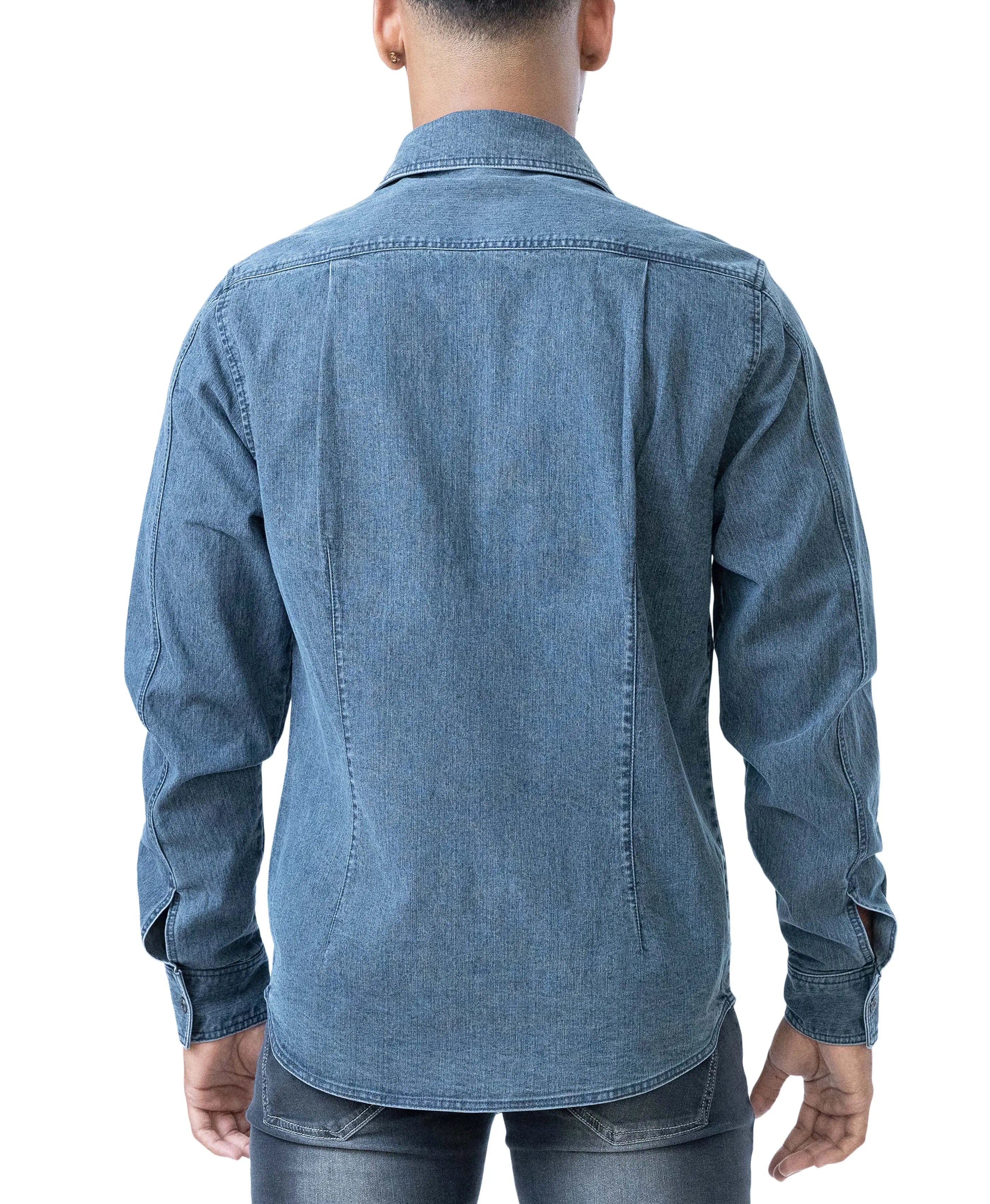 Nasty Pig Men's Body Shop L/S Shirt - Blue