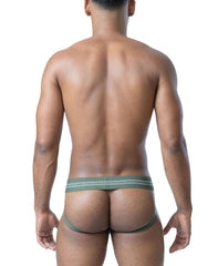 Nasty Pig Herren Core Jockstrap 3.0 - Armeegrün/Haifischgrau/Weiß