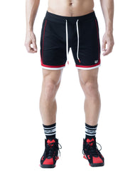 Nasty Pig Face Off Rugby Short Black/System Red/White