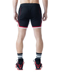 Nasty Pig Face Off Rugby Short Black/System Red/White