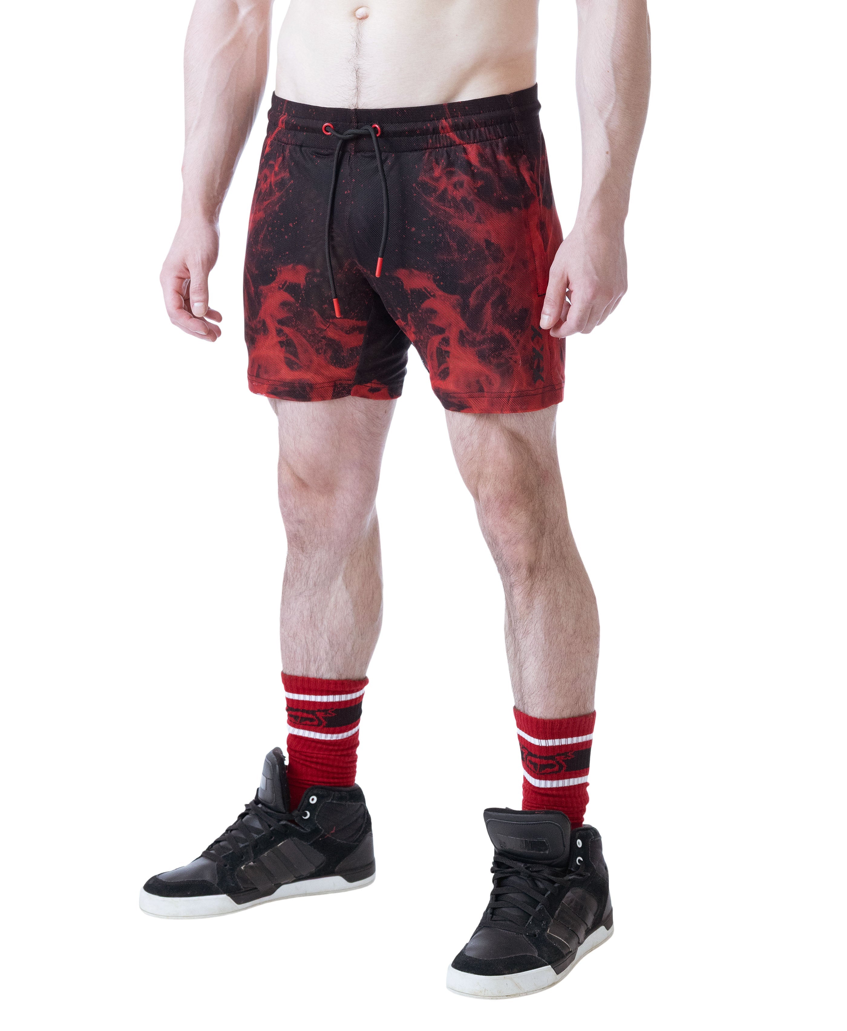 Nasty Pig Inferno Rugby Short Flame