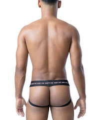 Nasty Pig Core Mesh Jockstrap Black/System Red/White