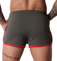 Nafts Green Shorts back view by Gigo Underwear